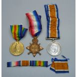 A pair of WWI medals to 33372 Spr. W.H. Wood, R.E., and a British War Medal to 152568 Gnr. J.W.