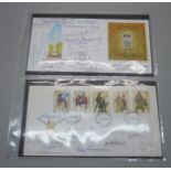 Stamps:- two commemorative covers signed by at total of nine Victoria Cross holders, together with