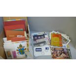 A box of stamps, covers, etc.