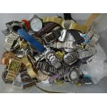 A box of fashion wristwatches