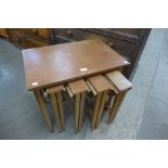 A Poul Hundevad teak nest of tables