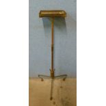 A Victorian copper and brass stand