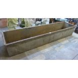 A long galvanised trough