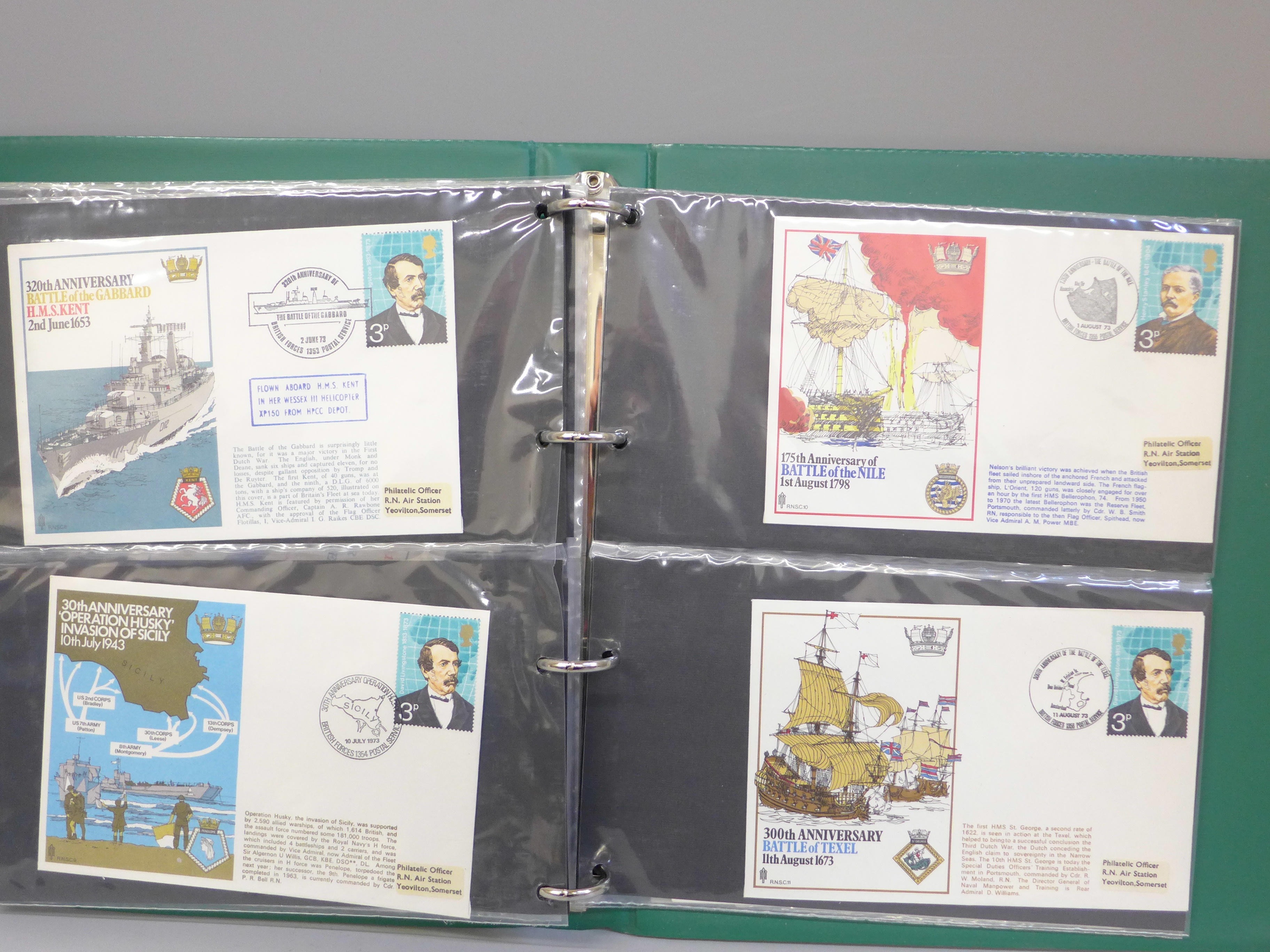 Stamps:- album of Fleet Air Arm and Royal Navy covers, (35) - Image 5 of 6