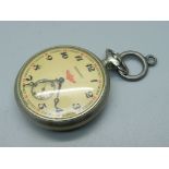 A Russian Diamant locomotive pocket watch