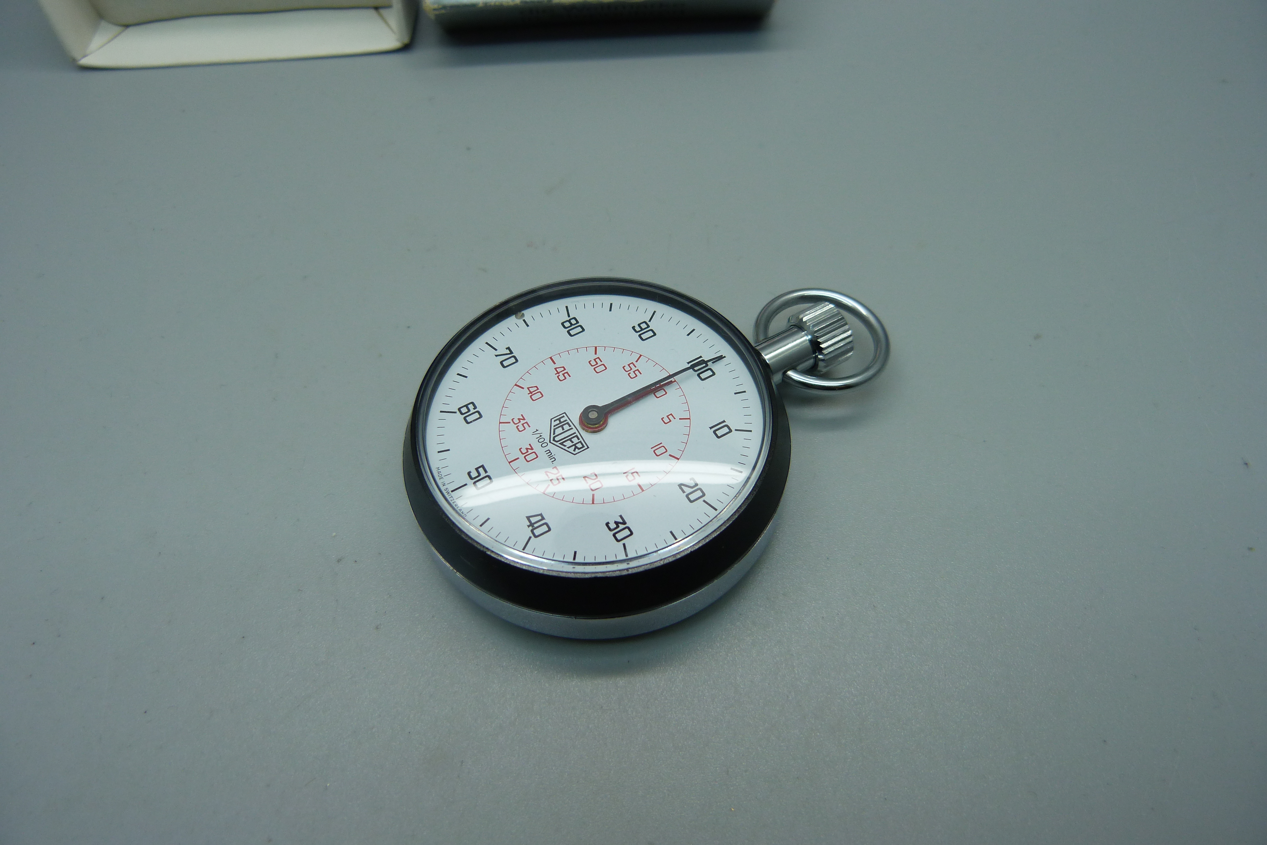 A Heuer stopwatch, boxed - Image 2 of 5