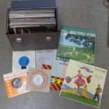 A collection of LP records, Barry Manilow, Barbra Streisand, Perry Como, etc. **PLEASE NOTE THIS LOT