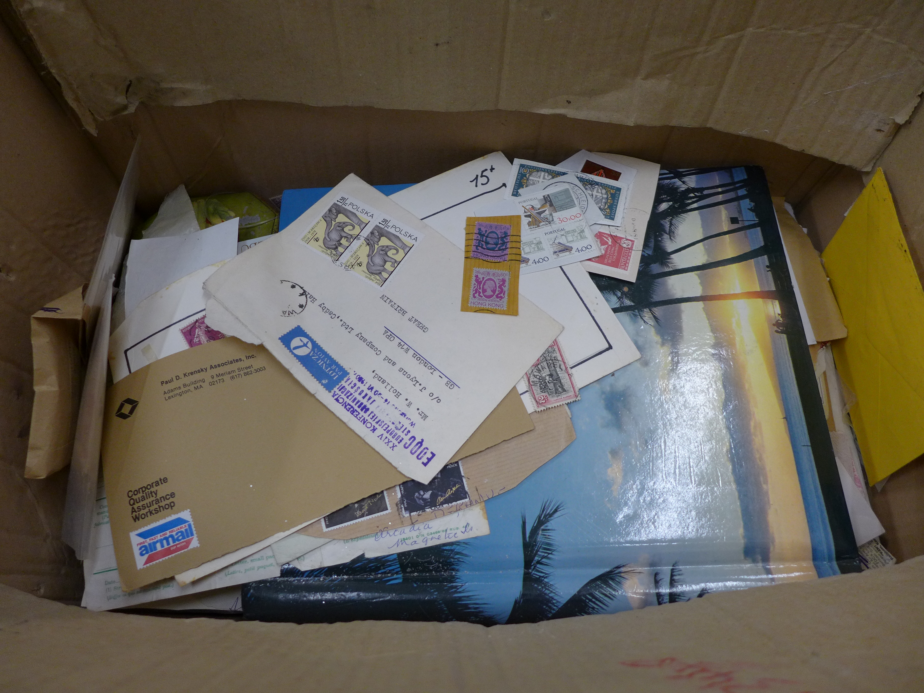 Stamps:- box of stamps, covers, etc. - loose and in albums - Image 2 of 2