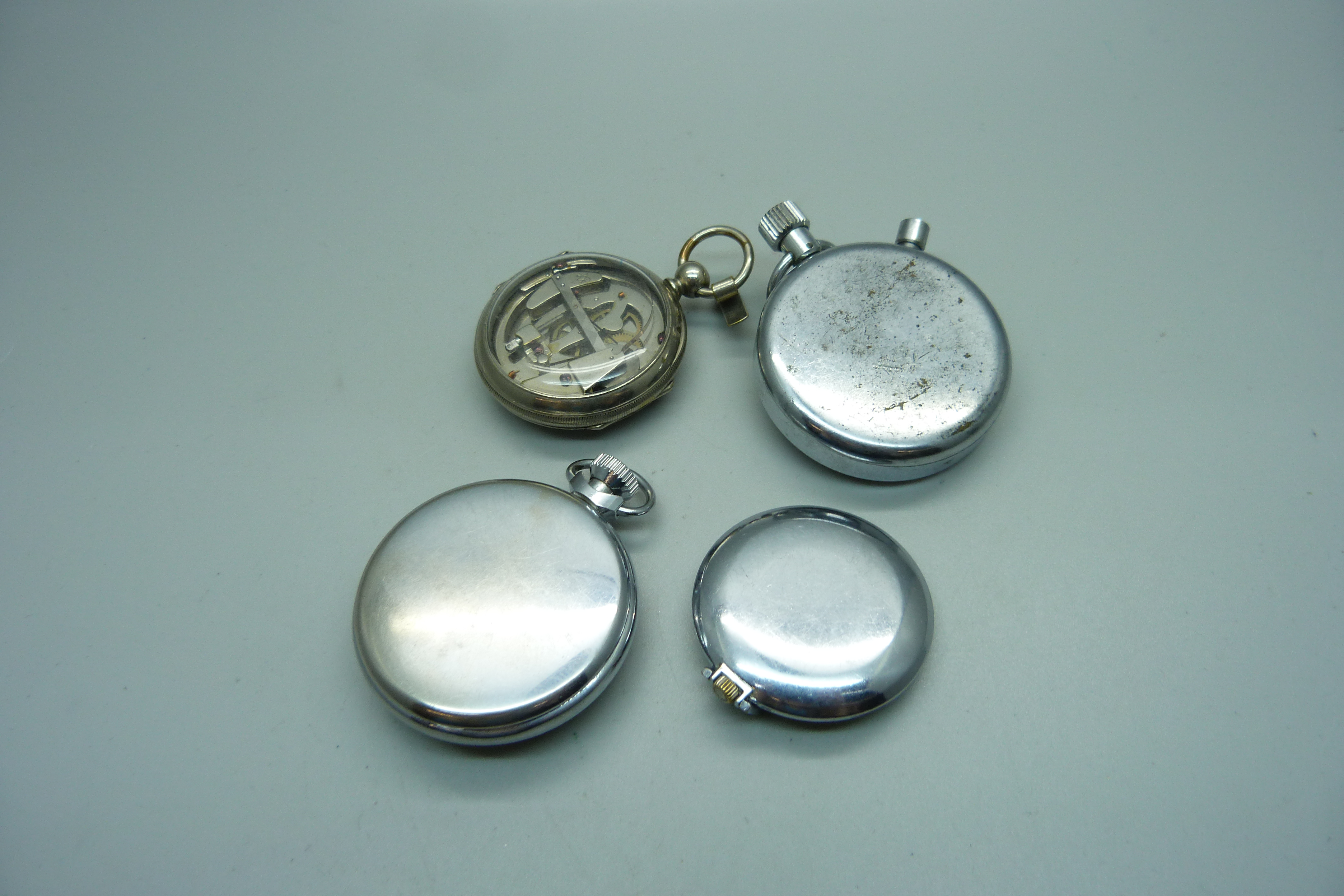 Two pocket watches, a stop watch and a pedometer - Image 4 of 5