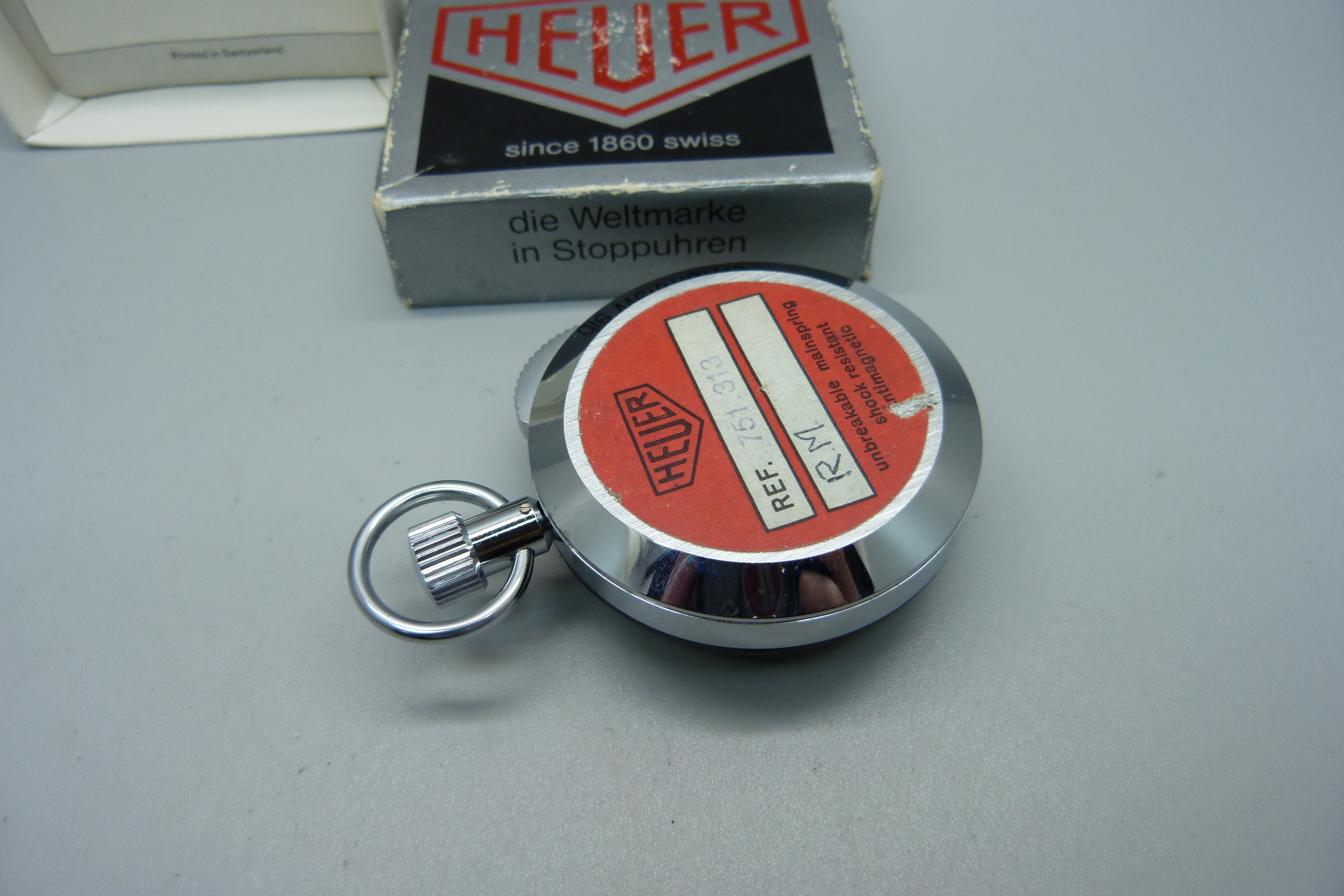 A Heuer stopwatch, boxed - Image 5 of 5