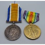 A pair of WWI medals, WR-43307 Spr. F.Oakey RE
