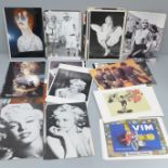 A collection of modern postcards, Beatles, Marilyn Monroe, advertising, Vanity Fair