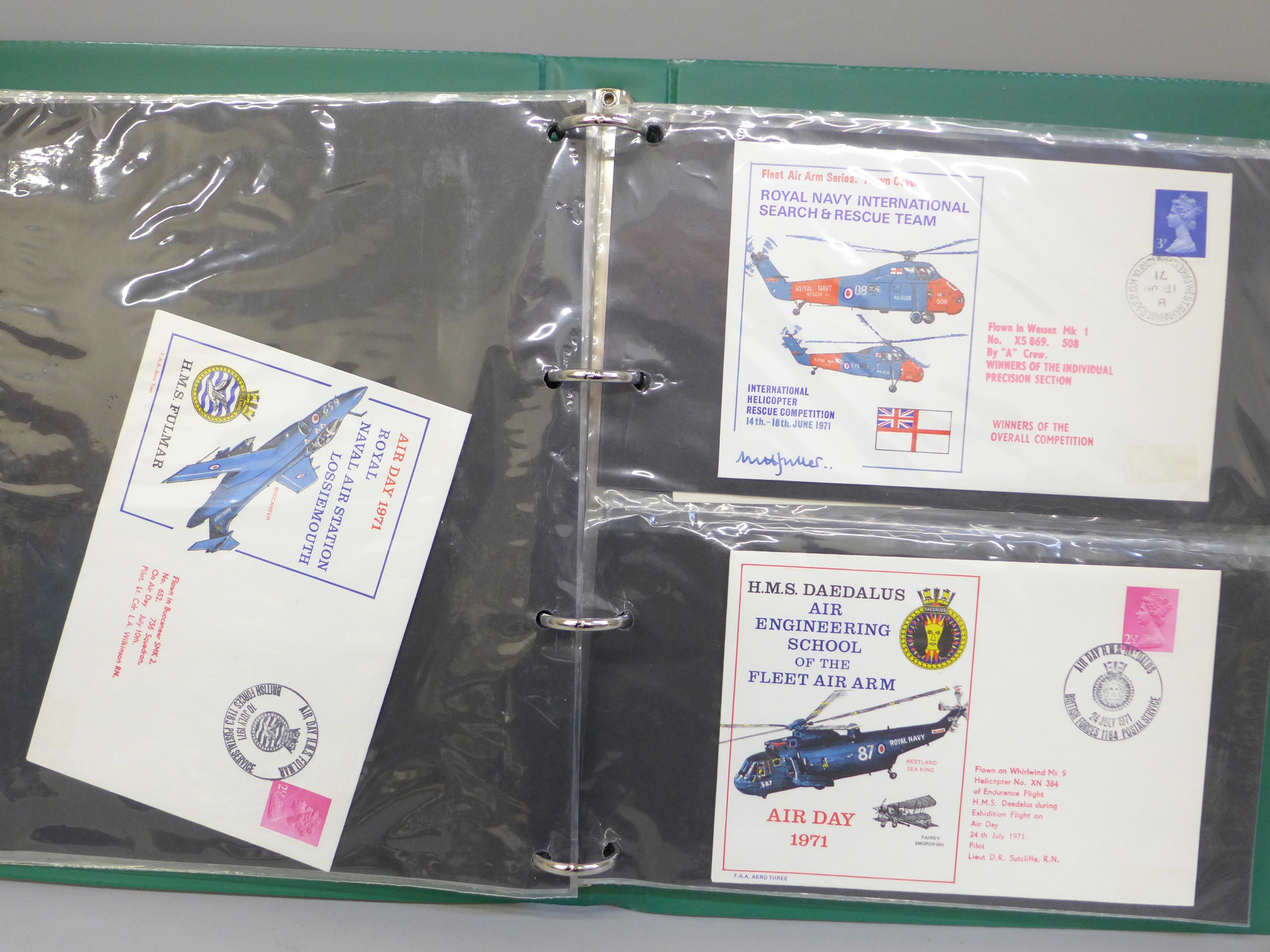 Stamps:- album of Fleet Air Arm and Royal Navy covers, (35) - Image 3 of 6
