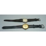 Two wristwatches, Services and Premia
