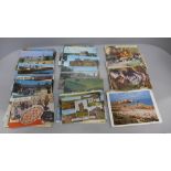 A collection of 75 French and 13 British postcards