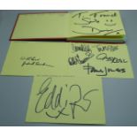 An autograph book including The Zombies, Manfred Mann, Fortunes, Ian Anderson, Alan Price, Joan