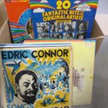 A box of LP records including classical and easy listening **PLEASE NOTE THIS LOT IS NOT ELIGIBLE
