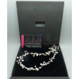 A Coloured Rocks baroque pearl necklace set in sterling silver