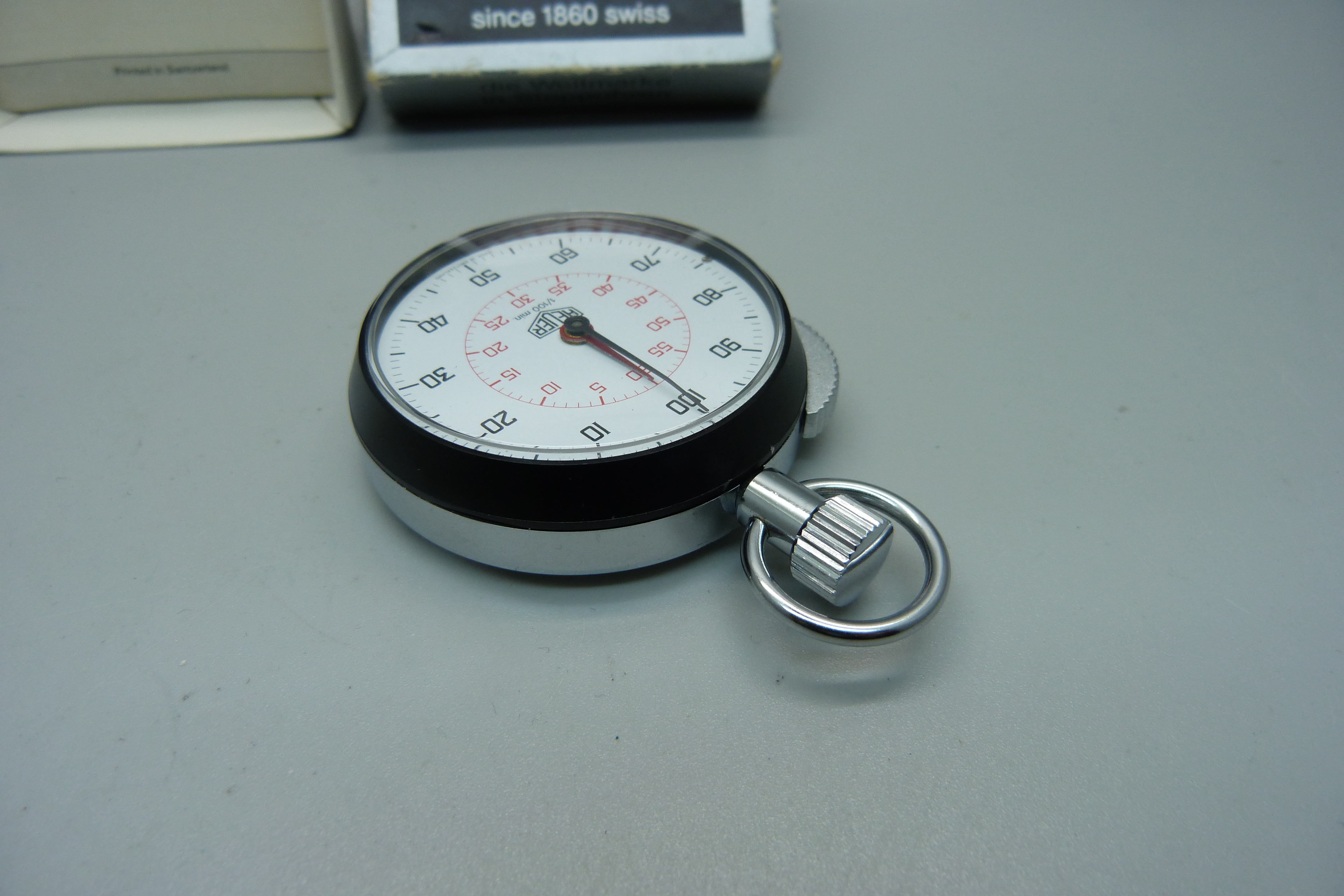 A Heuer stopwatch, boxed - Image 3 of 5