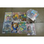 A collection of 54 comics, including complete sets