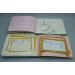 Two 1960's autograph books including Undertakers, Mojos and Manfred Mann