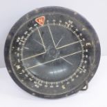 A Type P4A aeronautical compass as used in Spitfire and Lancaster Bomber aircraft