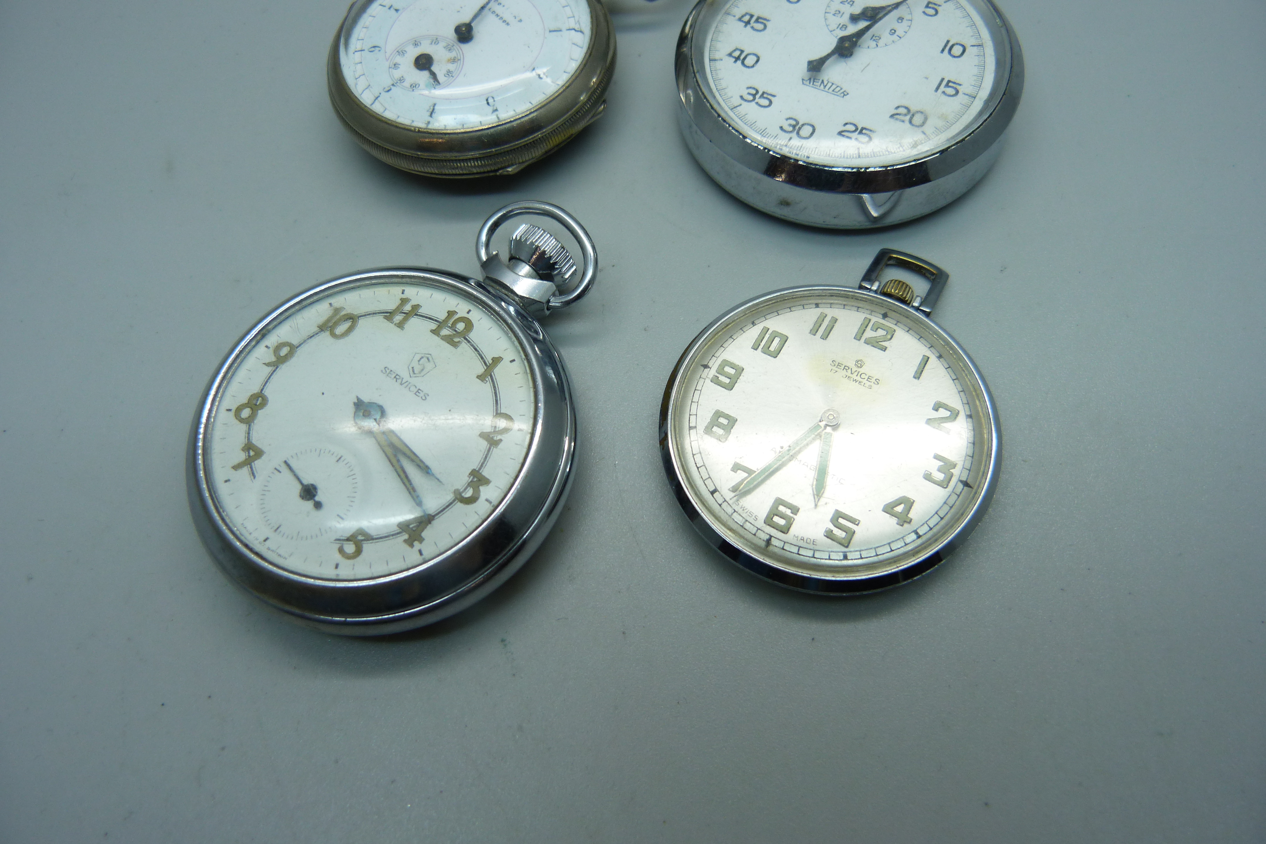 Two pocket watches, a stop watch and a pedometer - Image 3 of 5