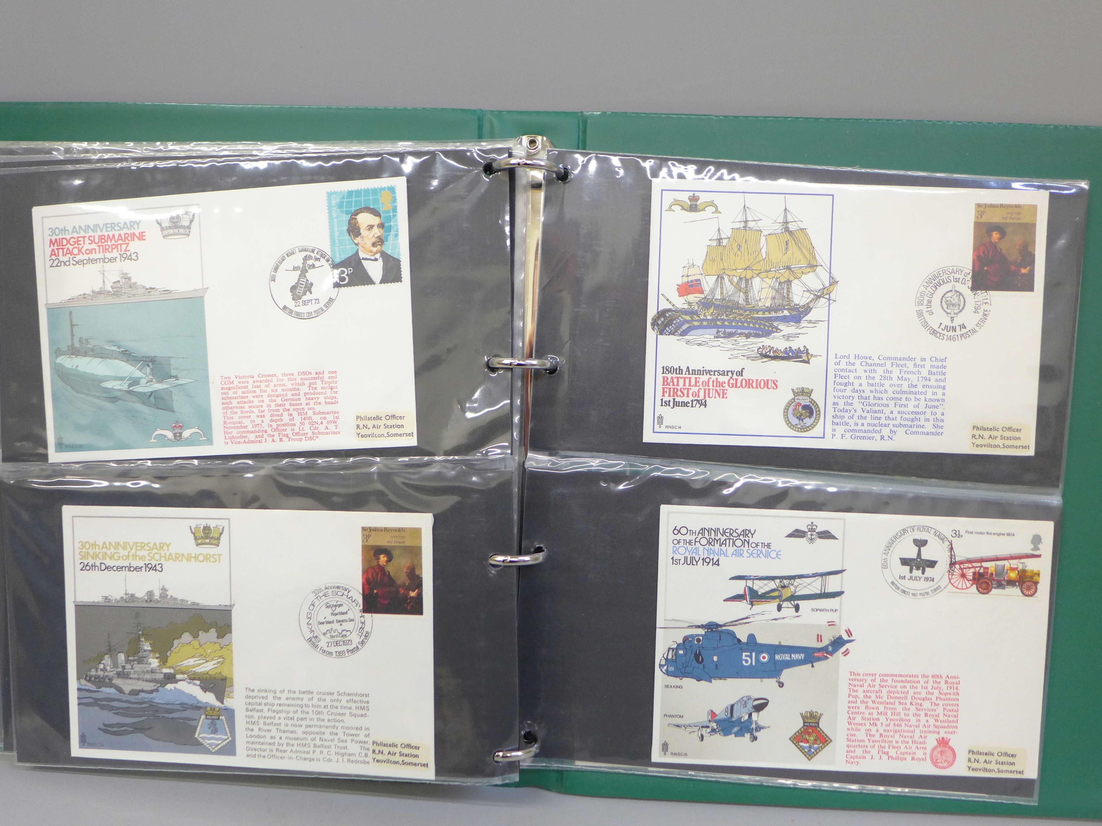 Stamps:- album of Fleet Air Arm and Royal Navy covers, (35) - Image 6 of 6