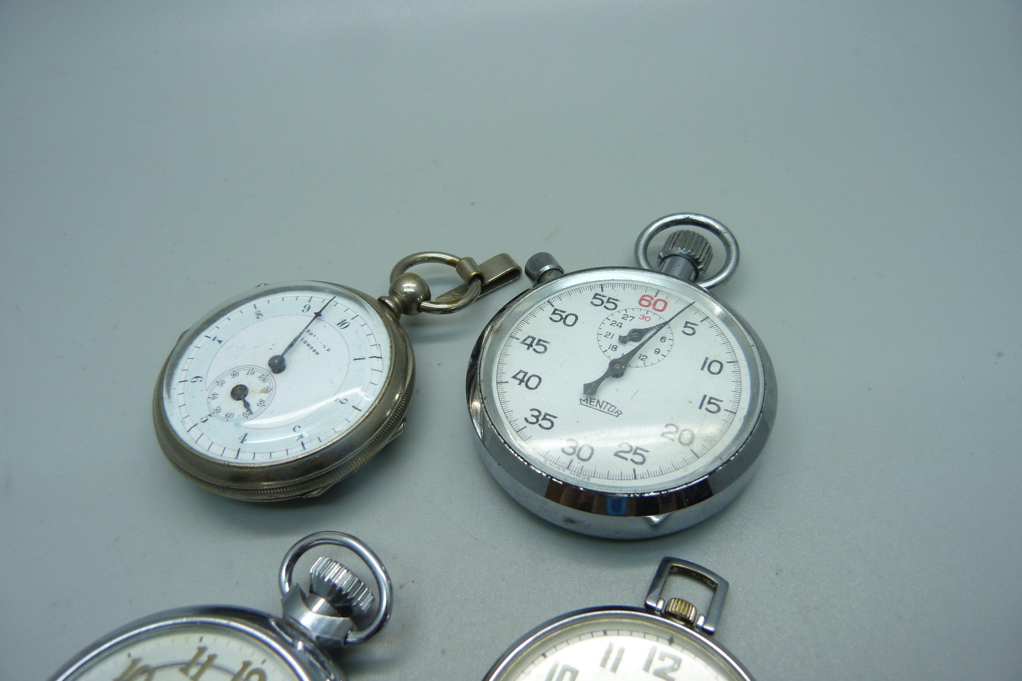 Two pocket watches, a stop watch and a pedometer - Image 2 of 5