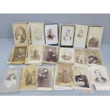 A collection of over 100 carte de visites