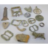 A tub of metal detecting finds