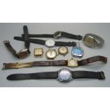 A collection of vintage wristwatches