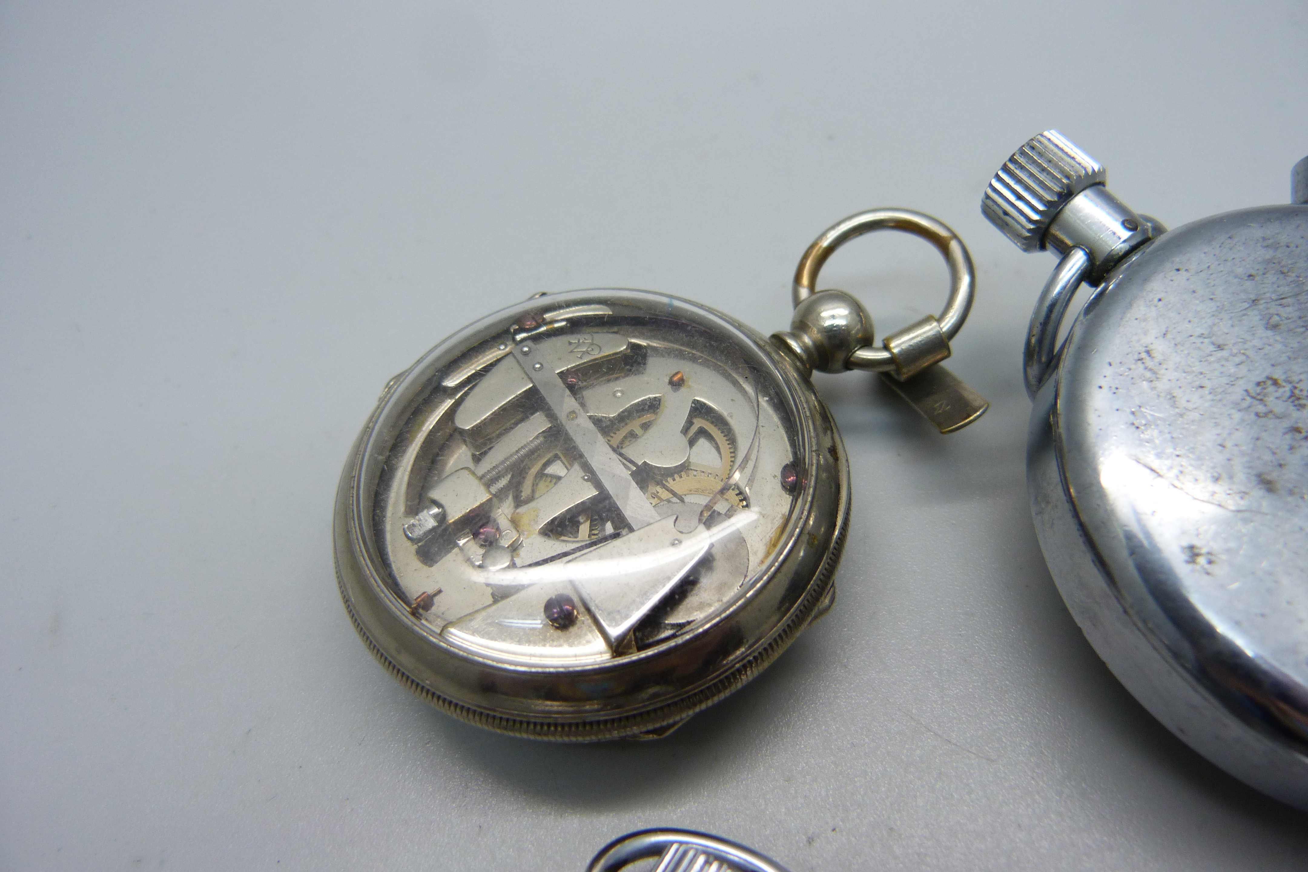 Two pocket watches, a stop watch and a pedometer - Image 5 of 5
