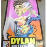 A Bob Dylan Don't Look Back poster by Alan Aldridge