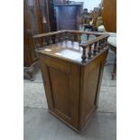 A Victorian walnut pot cupboard