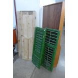Two pairs of pine doors