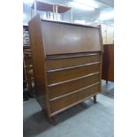 A teak bureau