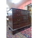 A George II mahogany chest of drawers