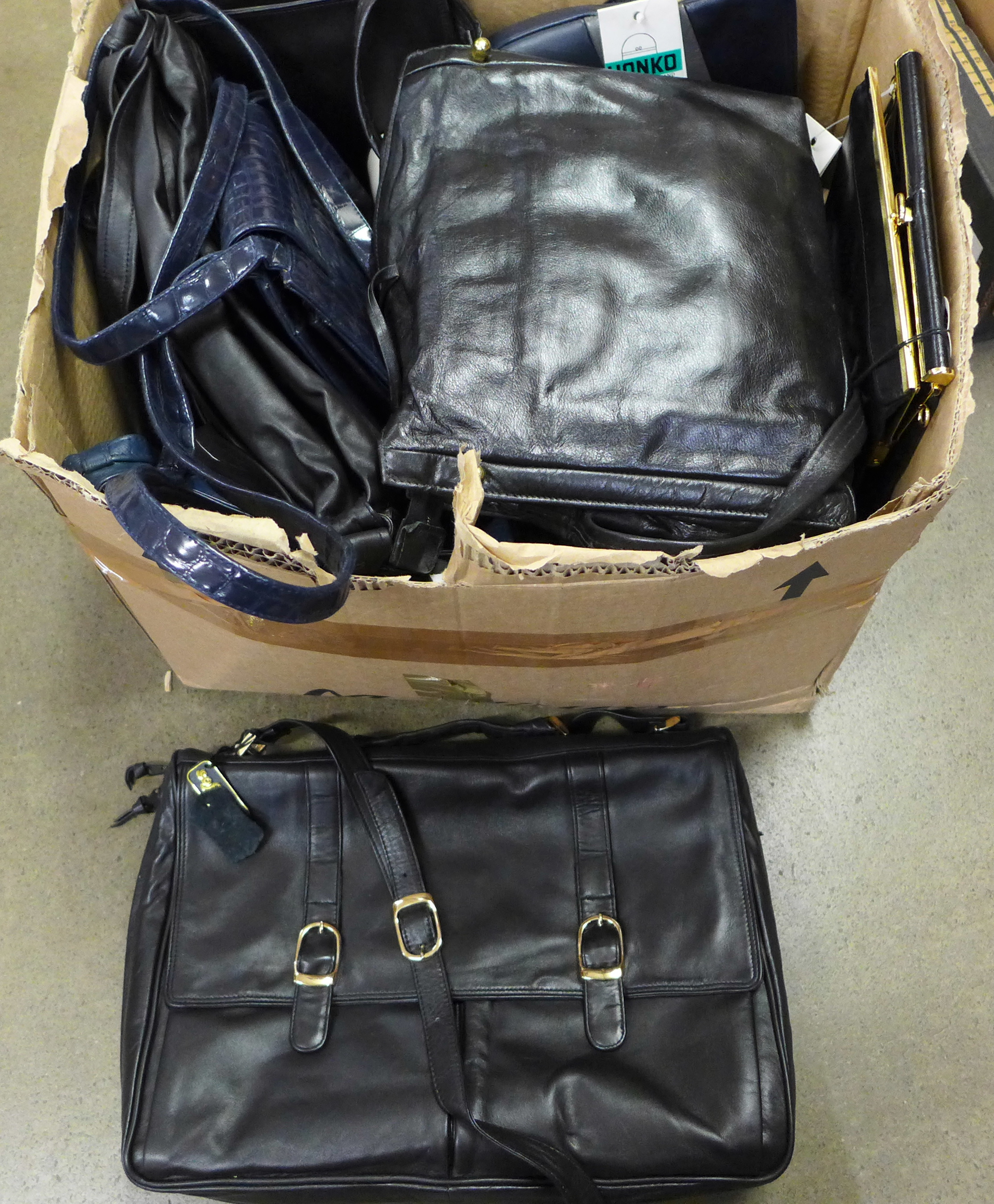 A collection of leather bags including Tula **PLEASE NOTE THIS LOT IS NOT ELIGIBLE FOR POSTING AND