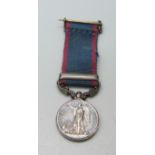 A Victorian miniature medal, with Sabraon clasp