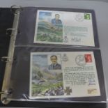 Stamps:- an album of 49 RAF covers, including signed