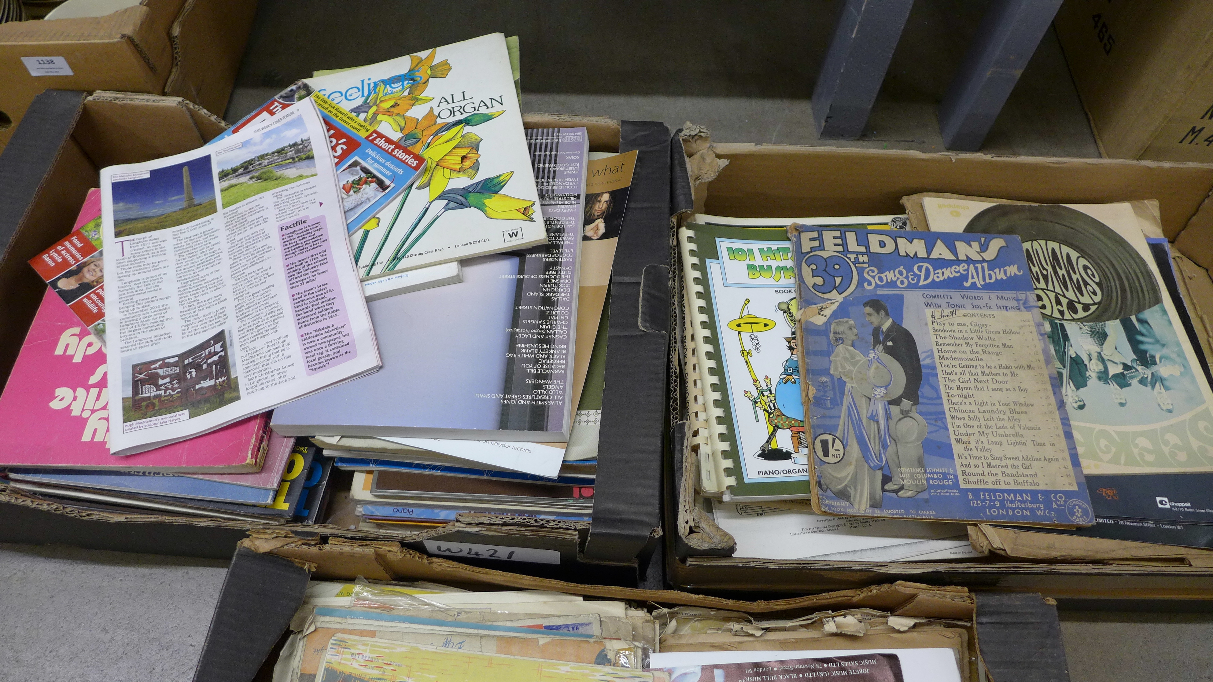 Three boxes of sheet music and music books **PLEASE NOTE THIS LOT IS NOT ELIGIBLE FOR POSTING AND - Image 3 of 3