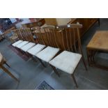 A set of six Younger teak dining chairs