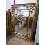 A French style gilt framed mirror