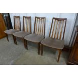 A set of four G-Plan Fresco teak dining chairs