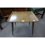 A small walnut coffee table