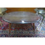 An Ercol Golden Dawn elm and beech Windsor coffee table