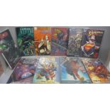 Ten mixed graphic novels including Ironman and Superman