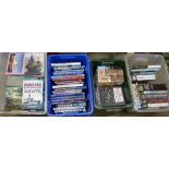 Four boxes of books on war and battle **PLEASE NOTE THIS LOT IS NOT ELIGIBLE FOR POSTING AND