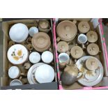 Two boxes of Denby Cotswold tea and dinnerwares **PLEASE NOTE THIS LOT IS NOT ELIGIBLE FOR POSTING